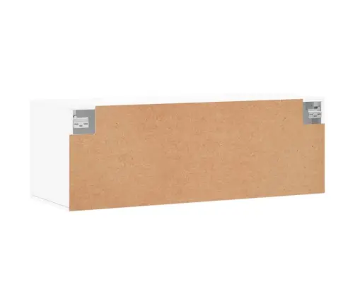 Sienas Skapītis, Balts, 100X36,5X35 Cm, Inženierijas Koks Vidaxl