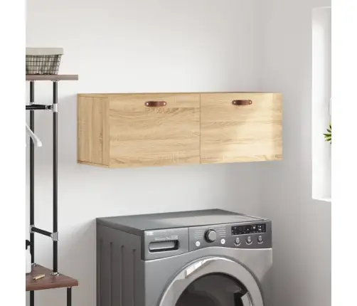 Sienas Skapītis, 100X36,5X35 Cm, Inženierijas Koks, Ozolkoka Vidaxl