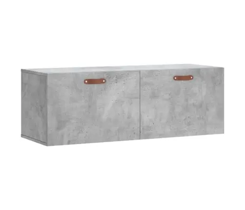 Sienas Skapītis, Pelēks, 100X36,5X35 Cm, Inženierijas Koks Vidaxl