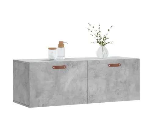 Sienas Skapītis, Pelēks, 100X36,5X35 Cm, Inženierijas Koks Vidaxl