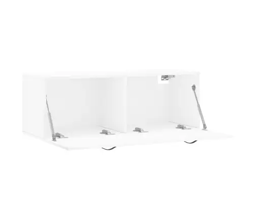 Sienas Skapītis, Balts, 100X36,5X35 Cm, Inženierijas Koks Vidaxl