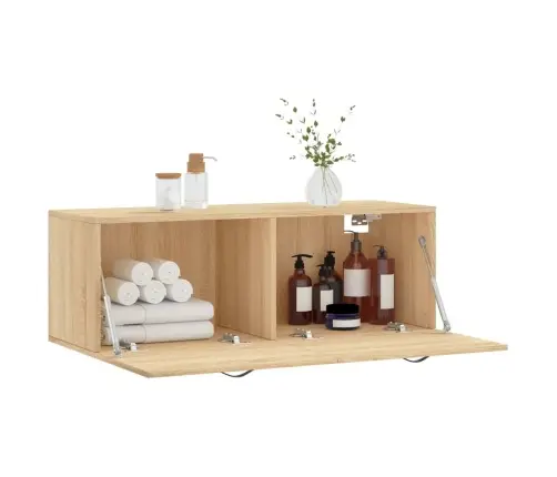 Sieninė Spintelė, Ąžuolo, 100X36,5X35cm Apdirbta Mediena