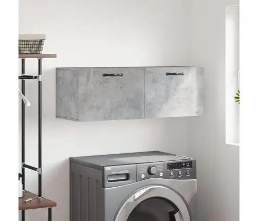 Sienas Skapītis, Pelēks, 100X36,5X35 Cm, Inženierijas Koks Vidaxl