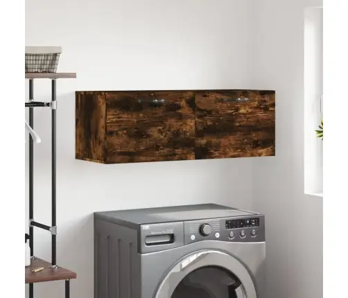 Sienas Skapītis, Ozola Krāsa, 100X36,5X35 Cm, Inženierijas Koks Vidaxl