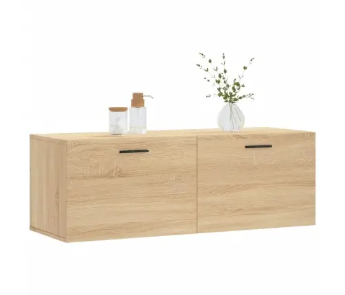 Sienas Skapītis, 100X36,5X35 Cm, Inženierijas Koks, Ozolkoka Vidaxl