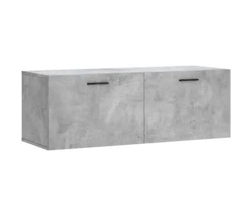 Sienas Skapītis, Pelēks, 100X36,5X35 Cm, Inženierijas Koks Vidaxl