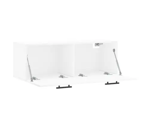 Sienas Skapītis, Balts, 100X36,5X35 Cm, Inženierijas Koks Vidaxl