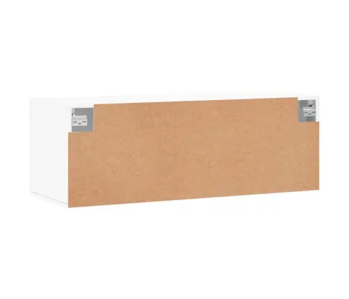 Sienas Skapītis, Balts, 100X36,5X35 Cm, Inženierijas Koks Vidaxl