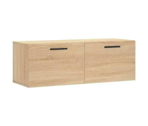 Sienas Skapītis, 100X36,5X35 Cm, Inženierijas Koks, Ozolkoka Vidaxl