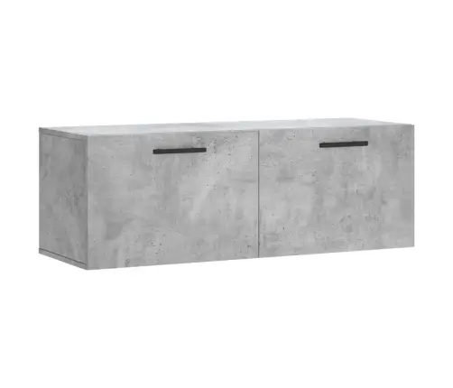 Sienas Skapītis, Pelēks, 100X36,5X35 Cm, Inženierijas Koks Vidaxl