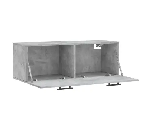 Sienas Skapītis, Pelēks, 100X36,5X35 Cm, Inženierijas Koks Vidaxl