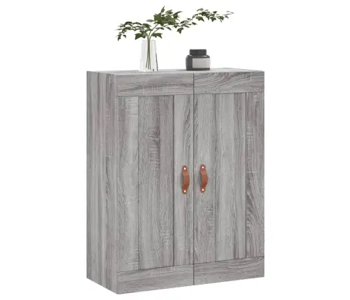 Sienas Skapītis, 69,5X34X90 Cm, Inženierijas Koks, Pelēks Koks Vidaxl