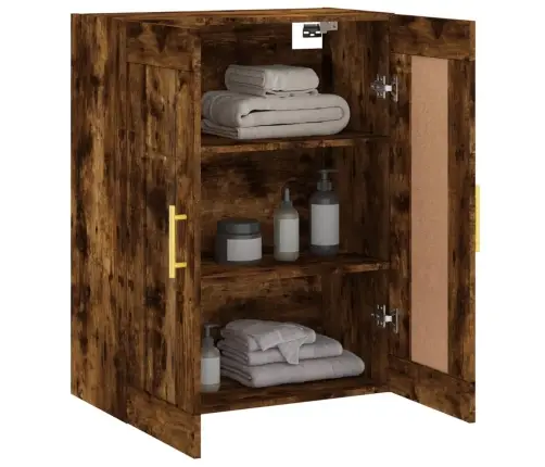 Sienas Skapītis, 69,5X34X90 Cm, Inženierijas Koks, Koka Krāsa Vidaxl