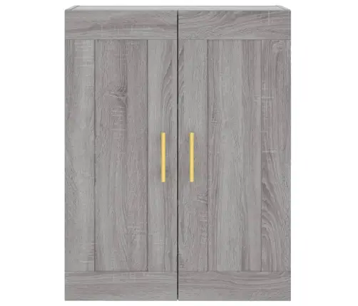 Sienas Skapītis, 69,5X34X90 Cm, Inženierijas Koks, Pelēks Koks Vidaxl