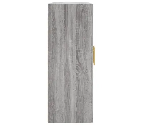 Sienas Skapītis, 69,5X34X90 Cm, Inženierijas Koks, Pelēks Koks Vidaxl