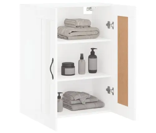 Sienas Skapītis, Balts, 69,5X34X90 Cm, Inženierijas Koks Vidaxl