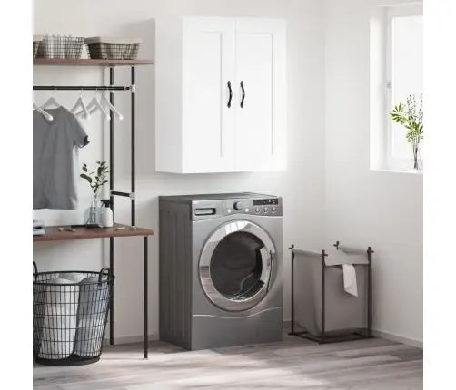 Sienas Skapītis, Balts, 69,5X34X90 Cm, Inženierijas Koks Vidaxl