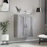 Sienas Skapītis, 69,5X34X90 Cm, Inženierijas Koks, Pelēks Koks Vidaxl