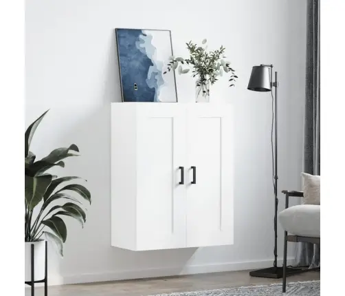 Prie Sienos Montuojama Spintelė, Balta, 69,5X34X90cm Mediena