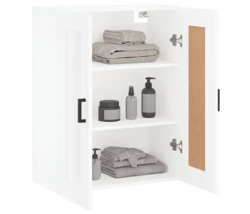 Prie Sienos Montuojama Spintelė, Balta, 69,5X34X90cm Mediena