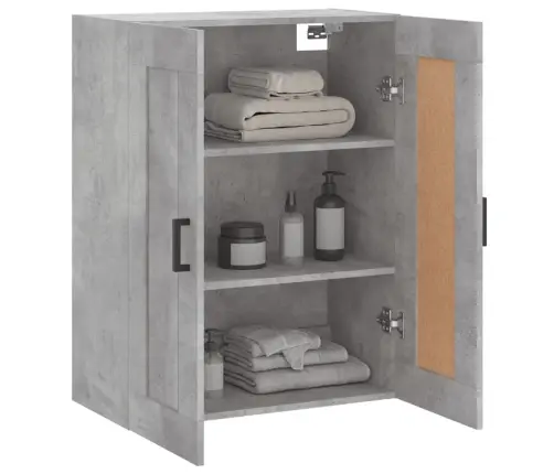 Prie Sienos Montuojama Spintelė, Betono, 69,5X34X90cm Mediena