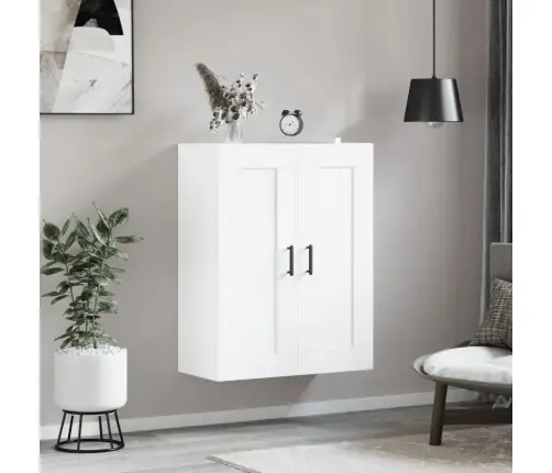 Sienas Skapītis, Balts, 69,5X34X90 Cm, Inženierijas Koks Vidaxl