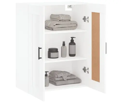 Sienas Skapītis, Balts, 69,5X34X90 Cm, Inženierijas Koks Vidaxl