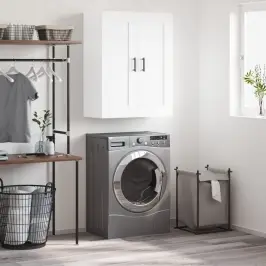 Sienas Skapītis, Balts, 69,5X34X90 Cm, Inženierijas Koks Vidaxl