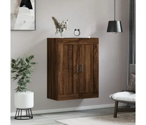 Sienas Skapītis, 69,5X34X90 Cm, Inženierijas Koks, Brūna Koka Vidaxl