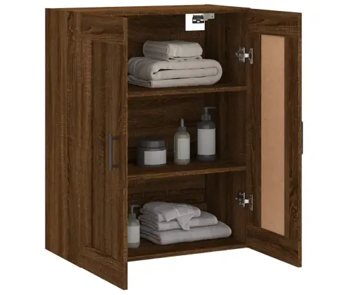 Sienas Skapītis, 69,5X34X90 Cm, Inženierijas Koks, Brūna Koka Vidaxl