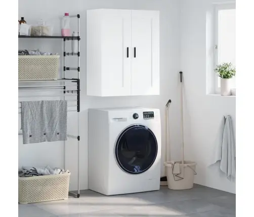 Sienas Skapītis, Balts, 69,5X34X90 Cm, Inženierijas Koks Vidaxl