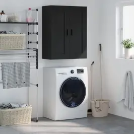 Sienas Skapītis, 69,5X34X90 Cm, Inženierijas Koks, Melns Vidaxl