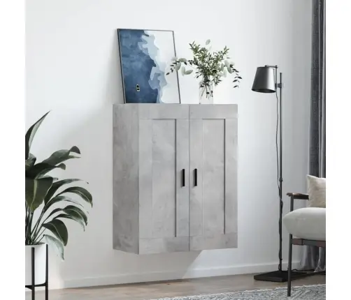 Prie Sienos Montuojama Spintelė, Betono, 69,5X34X90cm Mediena