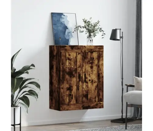 Prie Sienos Montuojama Spintelė, Dūminė, 69,5X34X90cm Mediena Prie Sienos Montuojama Spintelė, Dūminė, 69,5X34X90cm Mediena