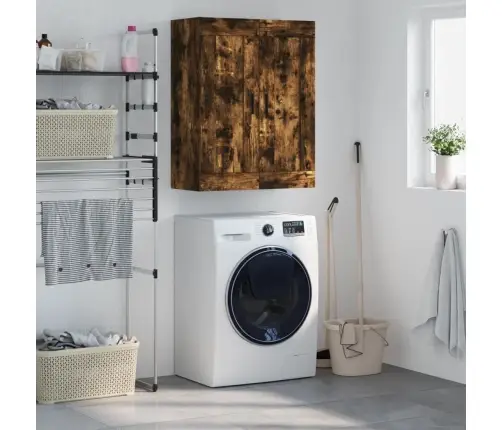 Prie Sienos Montuojama Spintelė, Dūminė, 69,5X34X90cm Mediena Prie Sienos Montuojama Spintelė, Dūminė, 69,5X34X90cm Mediena