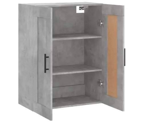 Sienas Skapītis, 69,5X34X90Cm, Inženierijas Koks, Betona Pelēks Vidaxl
