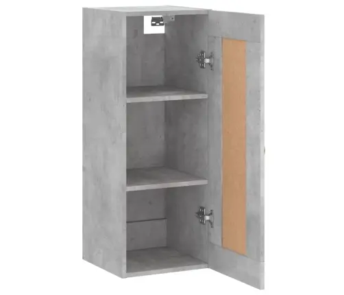 Sienas Skapītis, 34,5X34X90Cm, Inženierijas Koks, Betona Pelēks Vidaxl