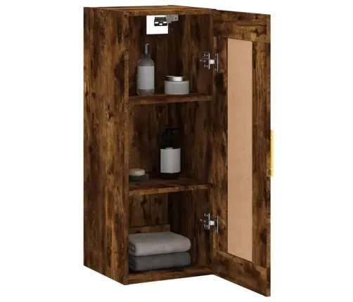 Sienas Skapītis, 34,5X34X90 Cm, Inženierijas Koks, Ozolkoka Vidaxl