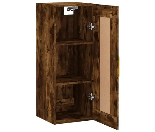 Sienas Skapītis, 34,5X34X90 Cm, Inženierijas Koks, Ozolkoka Vidaxl