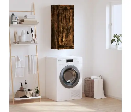 Sienas Skapītis, 34,5X34X90 Cm, Inženierijas Koks, Ozolkoka Vidaxl