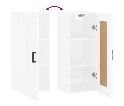 Sienas Skapītis, Balts, 34,5X34X90 Cm, Inženierijas Koks Vidaxl Sienas Skapītis, Balts, 34,5X34X90 Cm, Inženierijas Koks Vidaxl