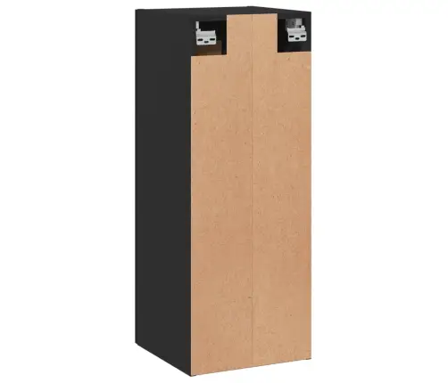 Sienas Skapītis, Melns, 34,5X34X90 Cm, Inženierijas Koks Vidaxl