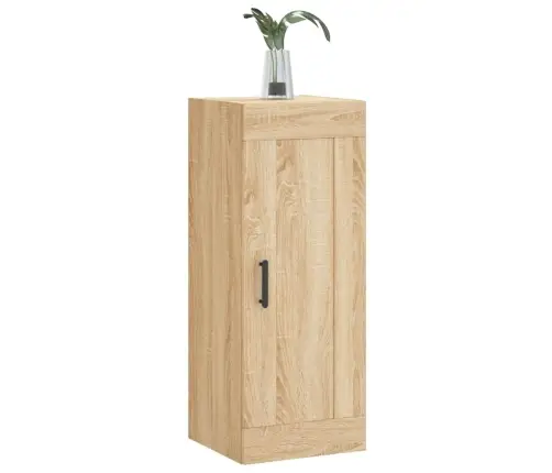 Sienas Skapītis, 34,5X34X90 Cm, Inženierijas Koks, Ozolkoka Vidaxl