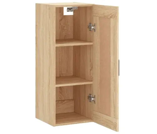 Sienas Skapītis, 34,5X34X90 Cm, Inženierijas Koks, Ozolkoka Vidaxl