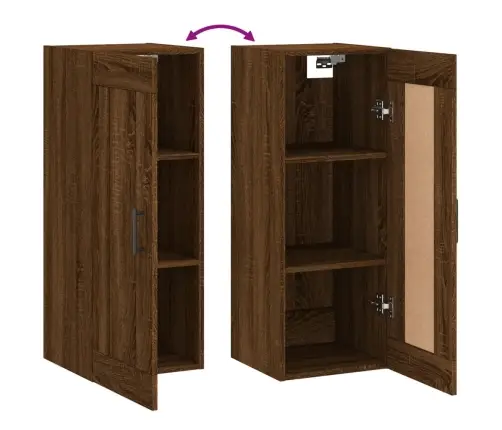 Seinakapp, Pruun Tamm, 34,5 X 34 X 90 cm Tehispuit