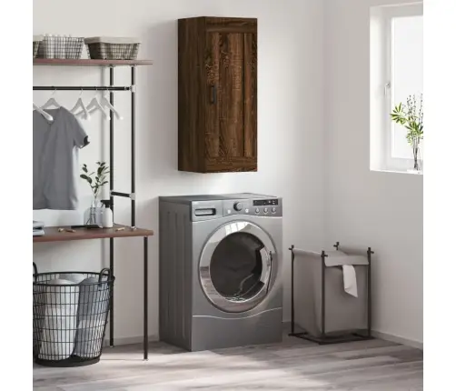 Seinakapp, Pruun Tamm, 34,5 X 34 X 90 cm Tehispuit