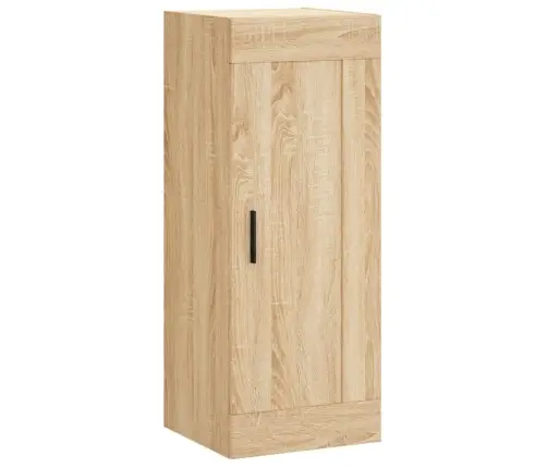 Sienas Skapītis, 34,5X34X90 Cm, Inženierijas Koks, Ozolkoka Vidaxl