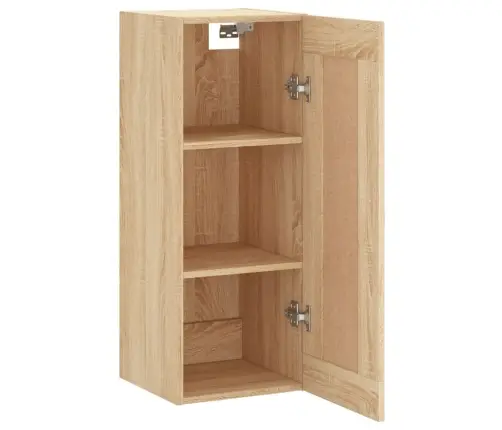 Sienas Skapītis, 34,5X34X90 Cm, Inženierijas Koks, Ozolkoka Vidaxl