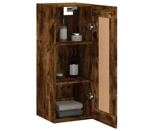 Seinakapp, Suitsutatud Tamm, 34,5 X 34 X 90 cm Tehispuit