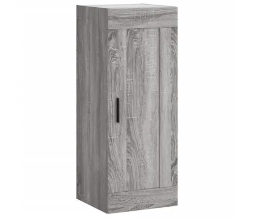 Sienas Skapītis, 34,5X34X90 Cm, Inženierijas Koks, Pelēks Koks Vidaxl